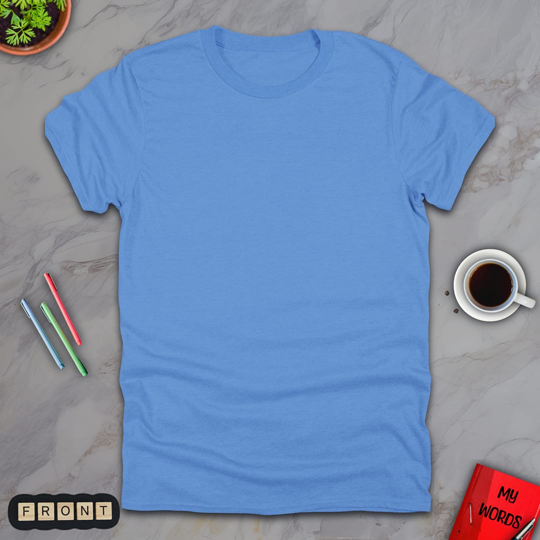 Personalized Graphics Custom T-Shirt 5000 Carolina Blue / S