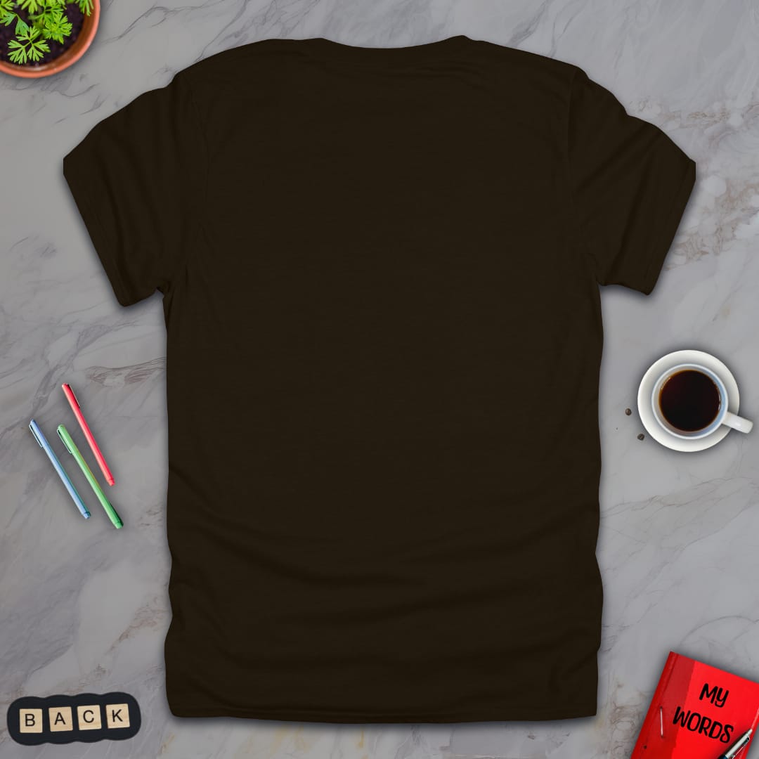 Personalized Graphics Custom T-Shirt 5000 Back Dark Chocolate / S