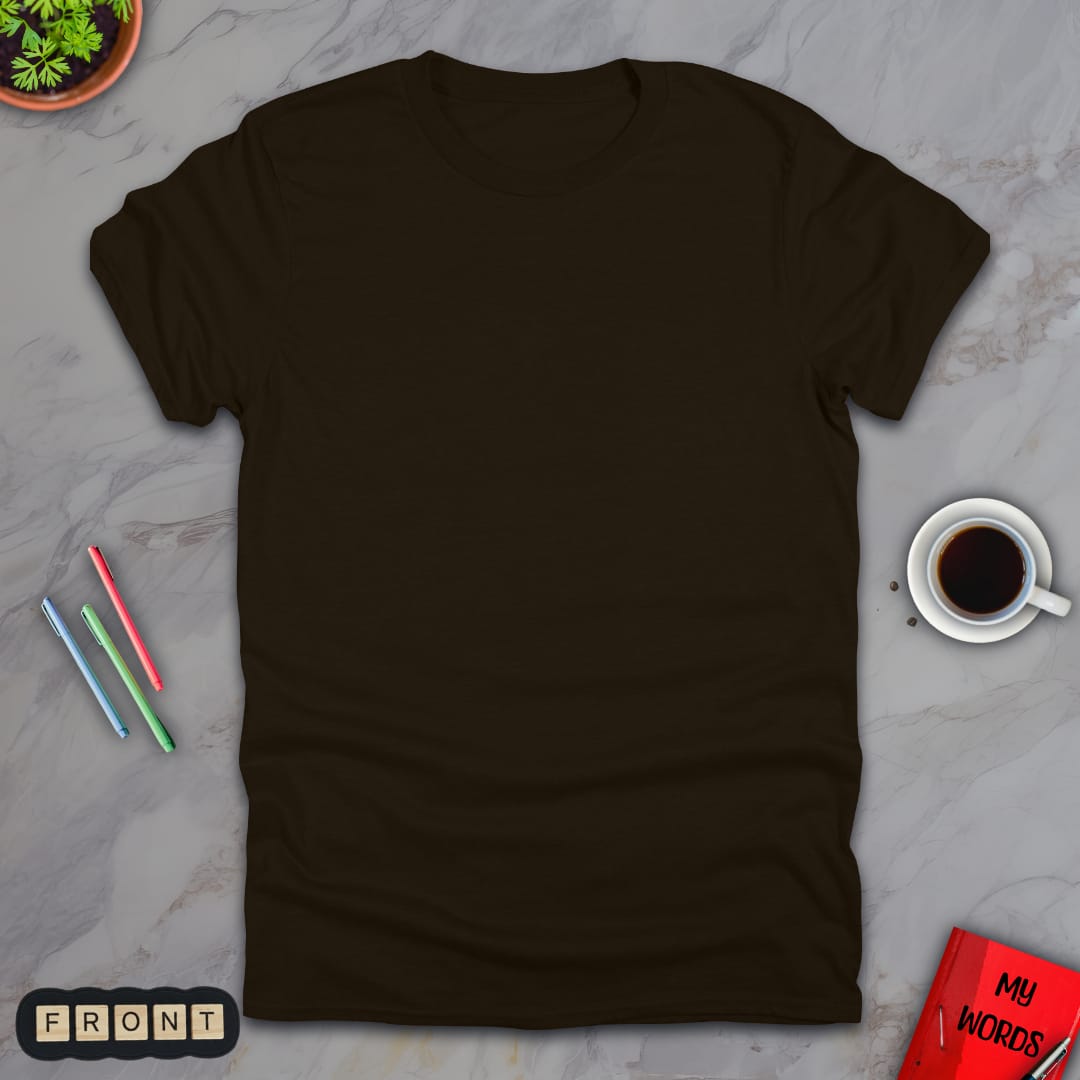 Personalized Graphics Custom T-Shirt 5000 Dark Chocolate / S