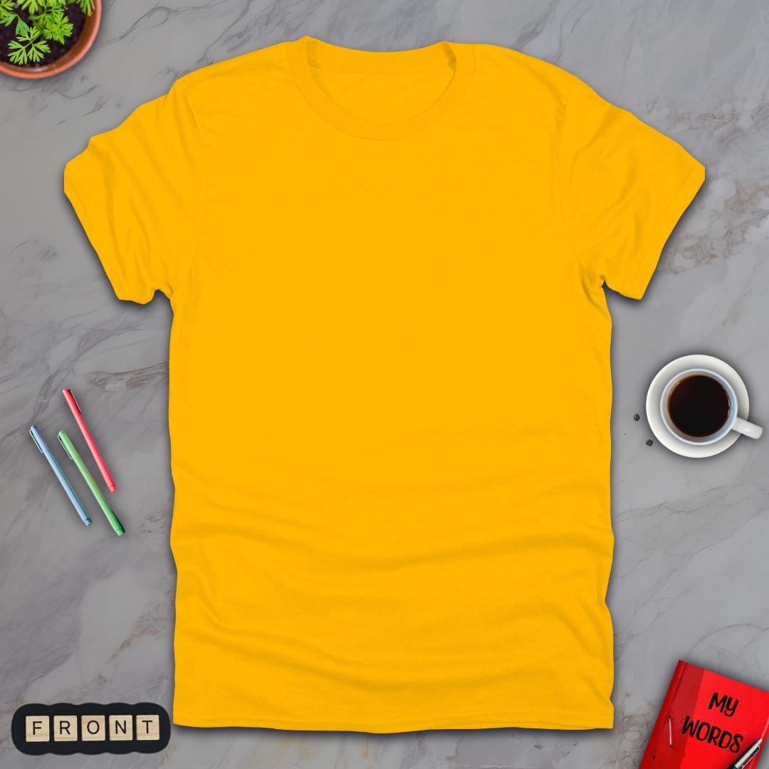 Personalized Graphics Custom T-Shirt 5000 Gold / S