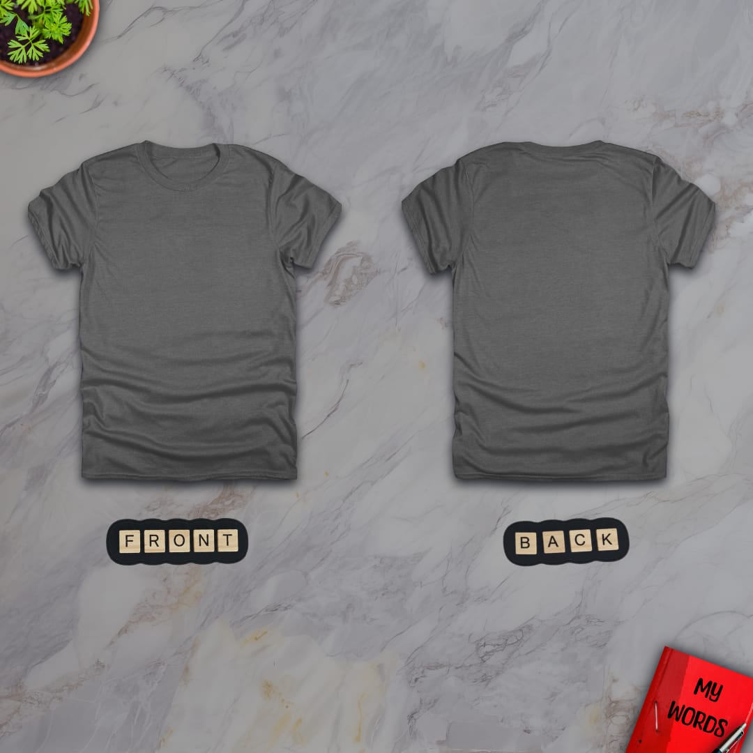 Personalized Graphics Custom T-Shirt 5000 (Front and Back) Graphite Heather / S