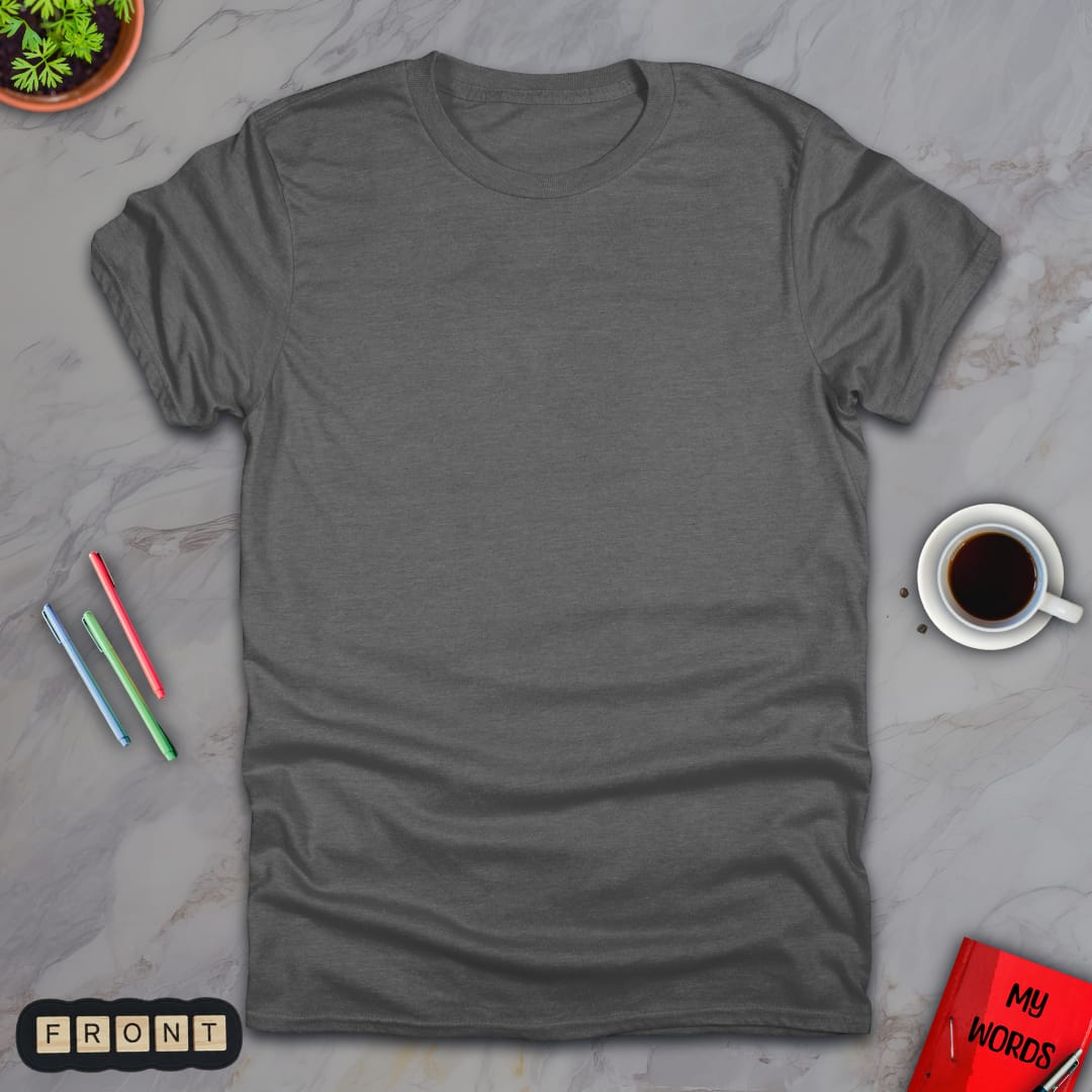 Personalized Graphics Custom T-Shirt 5000 Graphite Heather / S