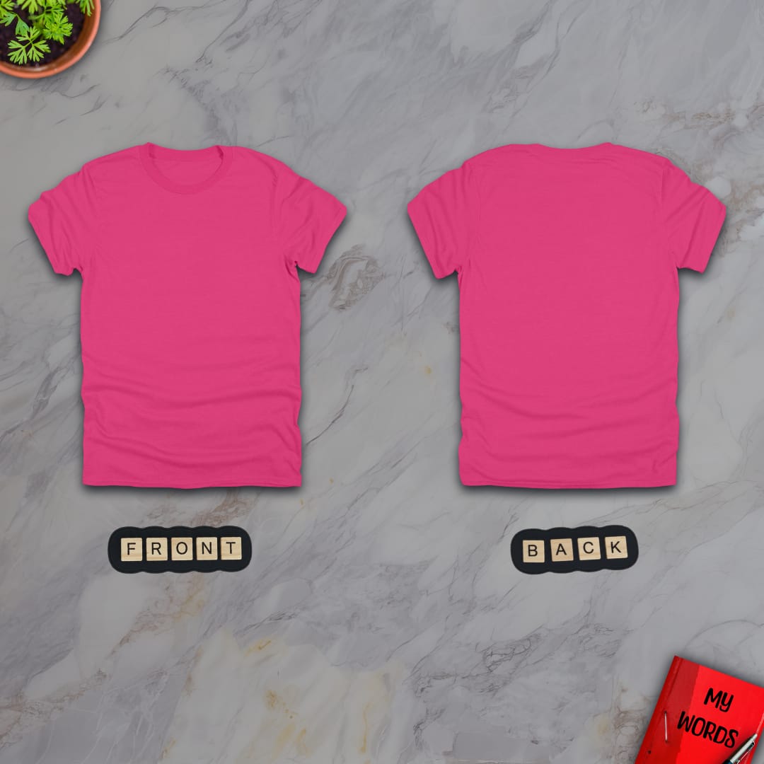 Personalized Graphics Custom T-Shirt 5000 (Front and Back) Heliconia / S