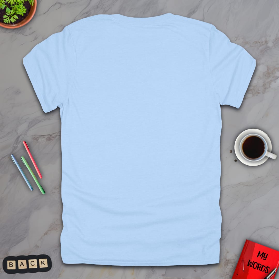 Personalized Graphics Custom T-Shirt 5000 Back Light Blue / S