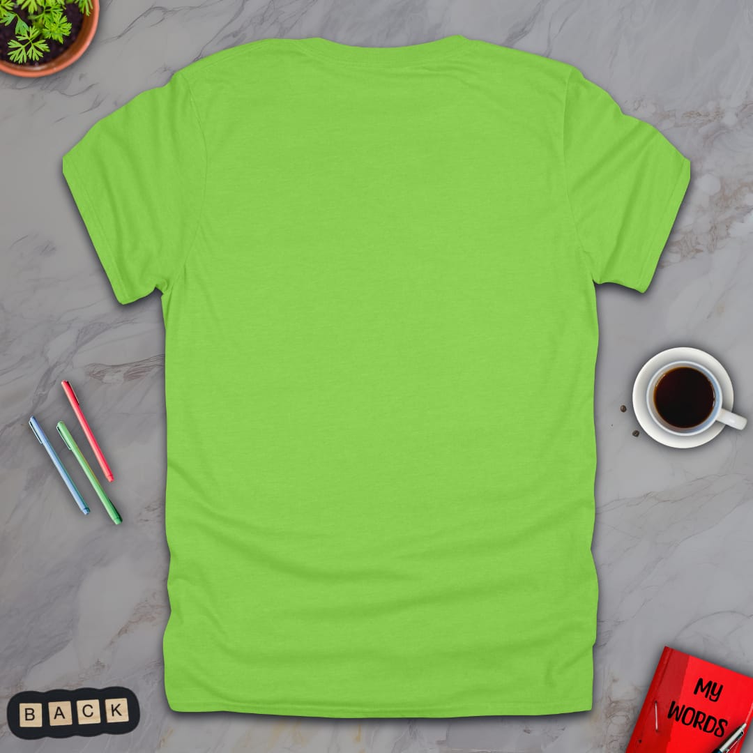 Personalized Graphics Custom T-Shirt 5000 Back Lime / S