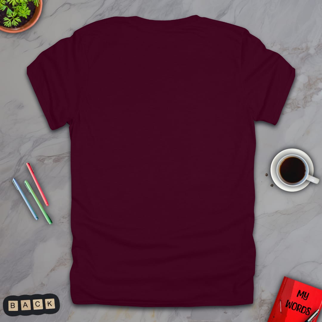 Personalized Graphics Custom T-Shirt 5000 Back Maroon / S