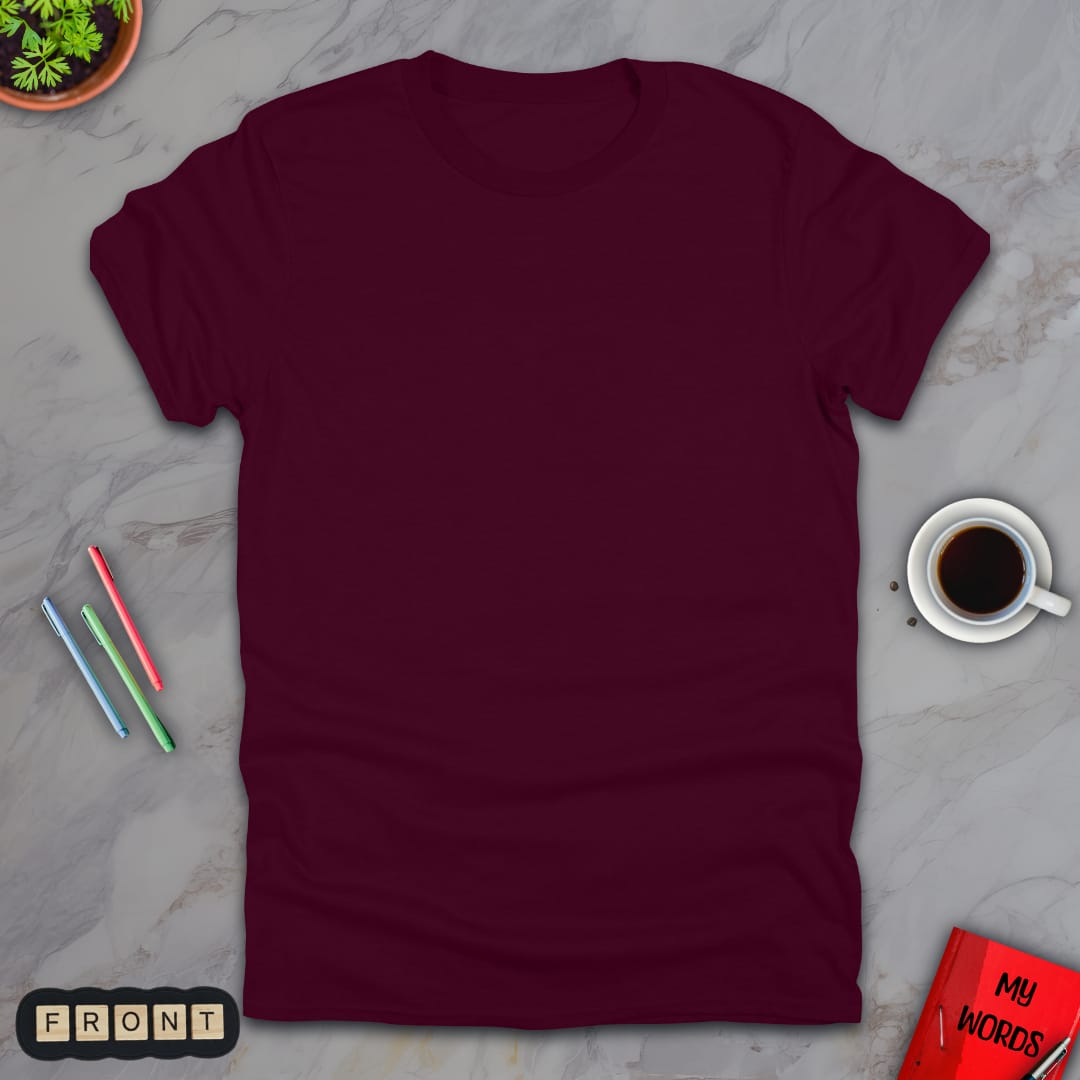 Personalized Graphics Custom T-Shirt 5000 Maroon / S