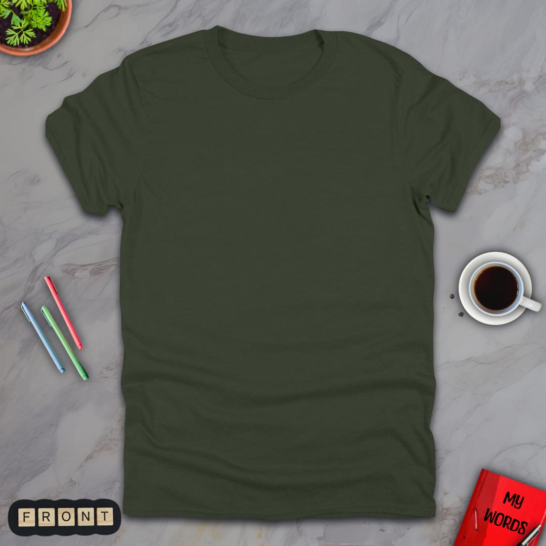 Personalized Graphics Custom T-Shirt 5000 Military Green / S