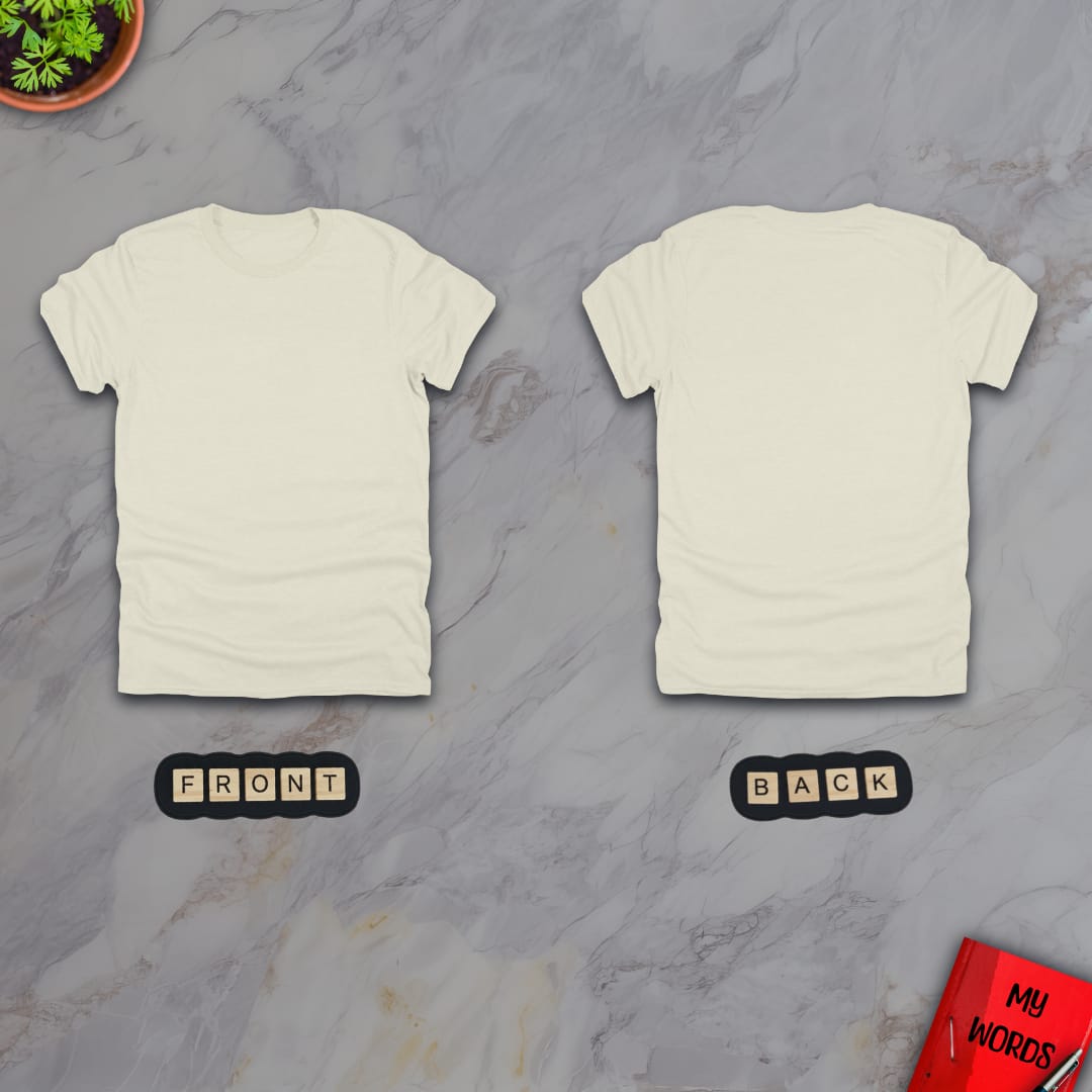 Personalized Graphics Custom T-Shirt 5000 (Front and Back) Natural / S