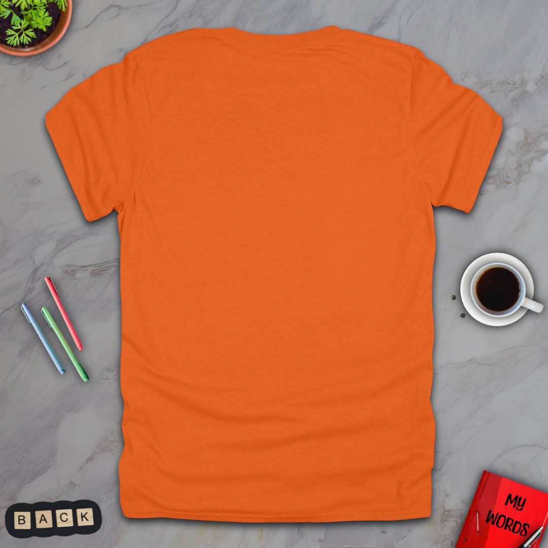 Personalized Graphics Custom T-Shirt 5000 Back Orange / S