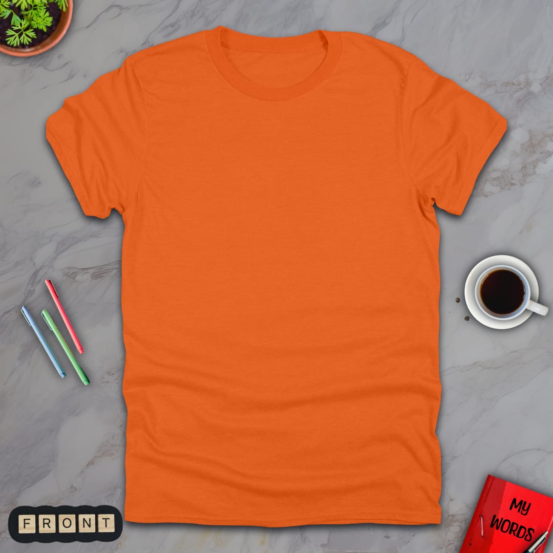 Personalized Graphics Custom T-Shirt 5000 Orange / S