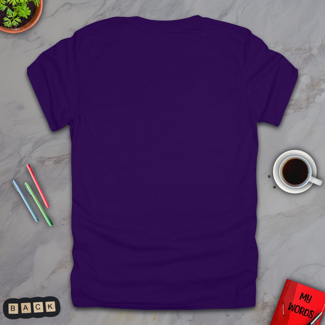 Personalized Graphics Custom T-Shirt 5000 Back Purple / S