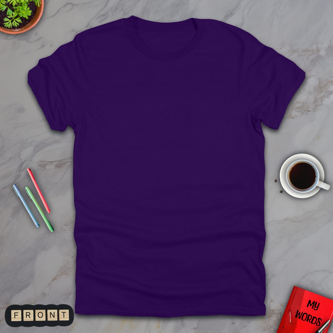 Personalized Graphics Custom T-Shirt 5000 Purple / S