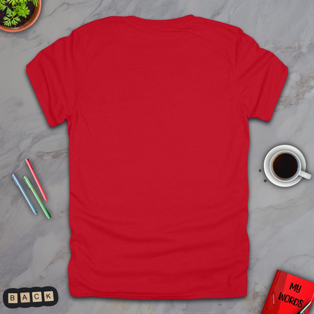 Personalized Graphics Custom T-Shirt 5000 Back Red / S