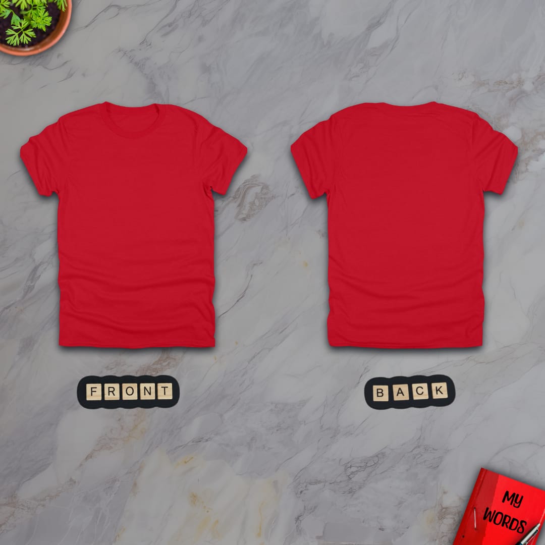 Personalized Graphics Custom T-Shirt 5000 (Front and Back) Red / S