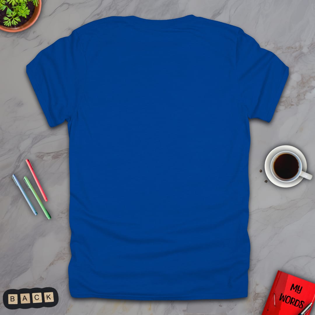 Personalized Graphics Custom T-Shirt 5000 Back Royal / S