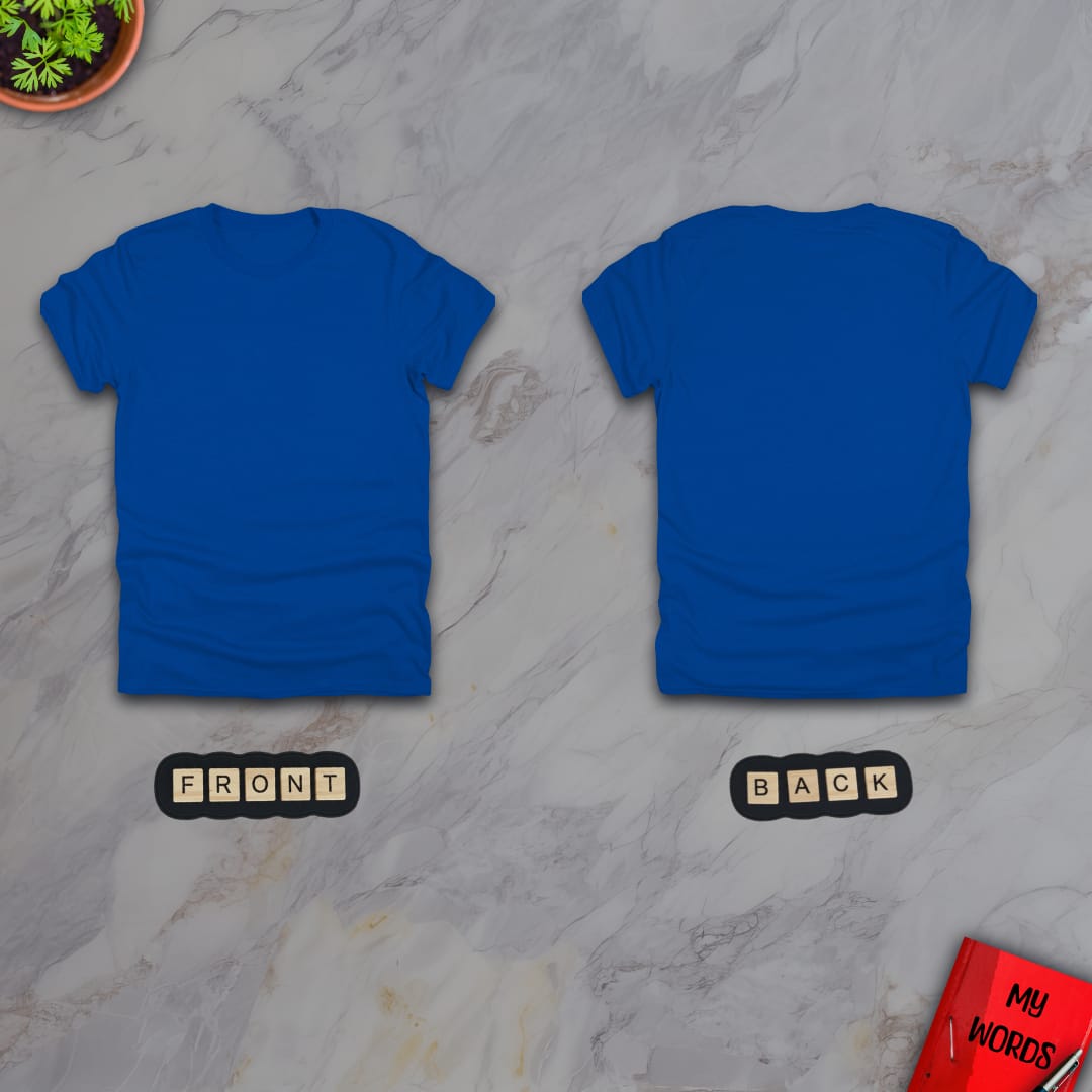 Personalized Graphics Custom T-Shirt 5000 (Front and Back) Royal / S