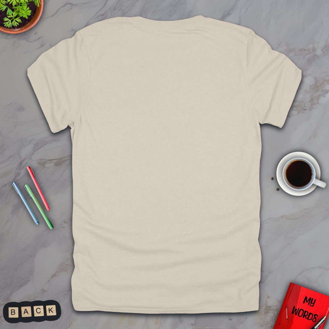 Personalized Graphics Custom T-Shirt 5000 Back Sand / S