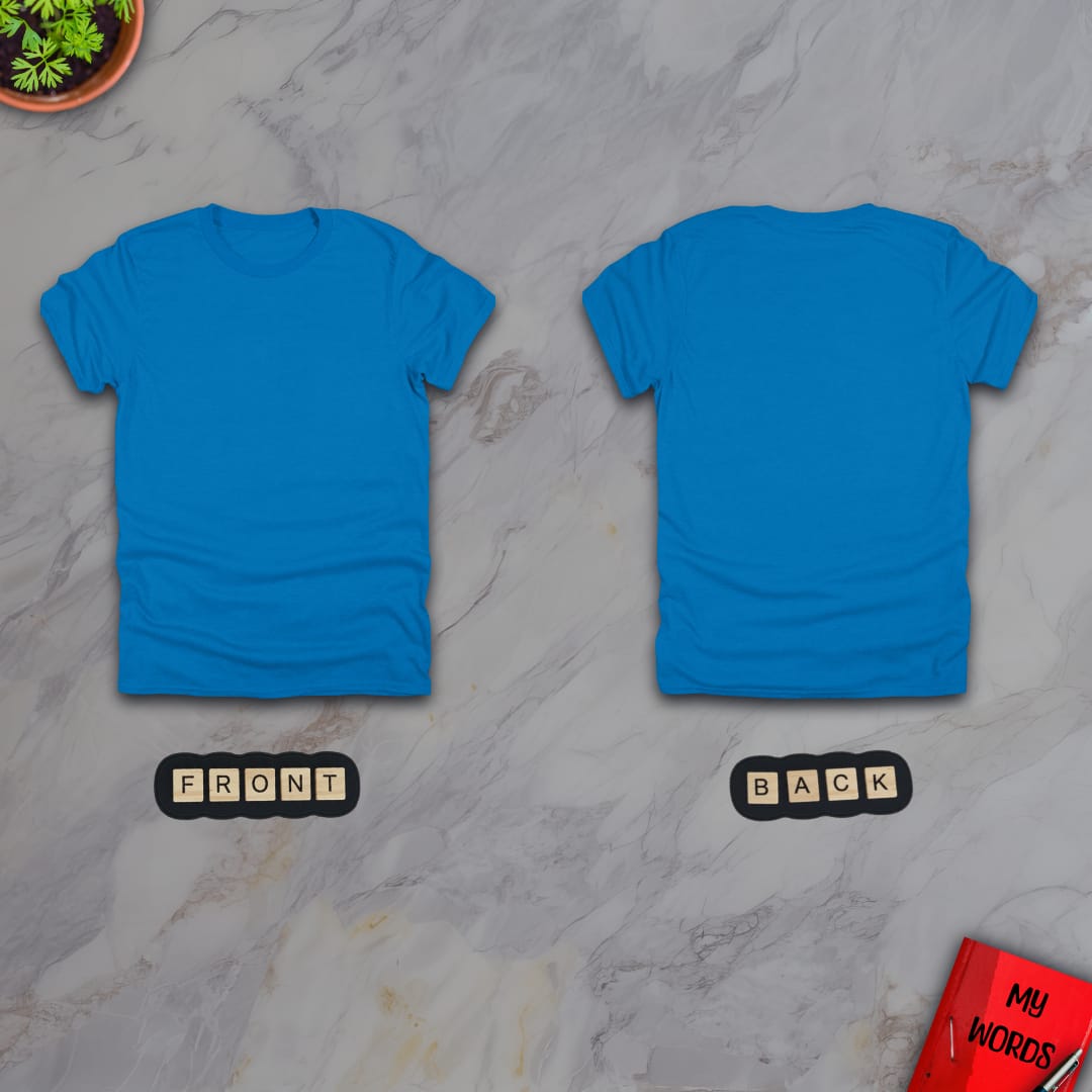 Personalized Graphics Custom T-Shirt 5000 (Front and Back) Sapphire / S