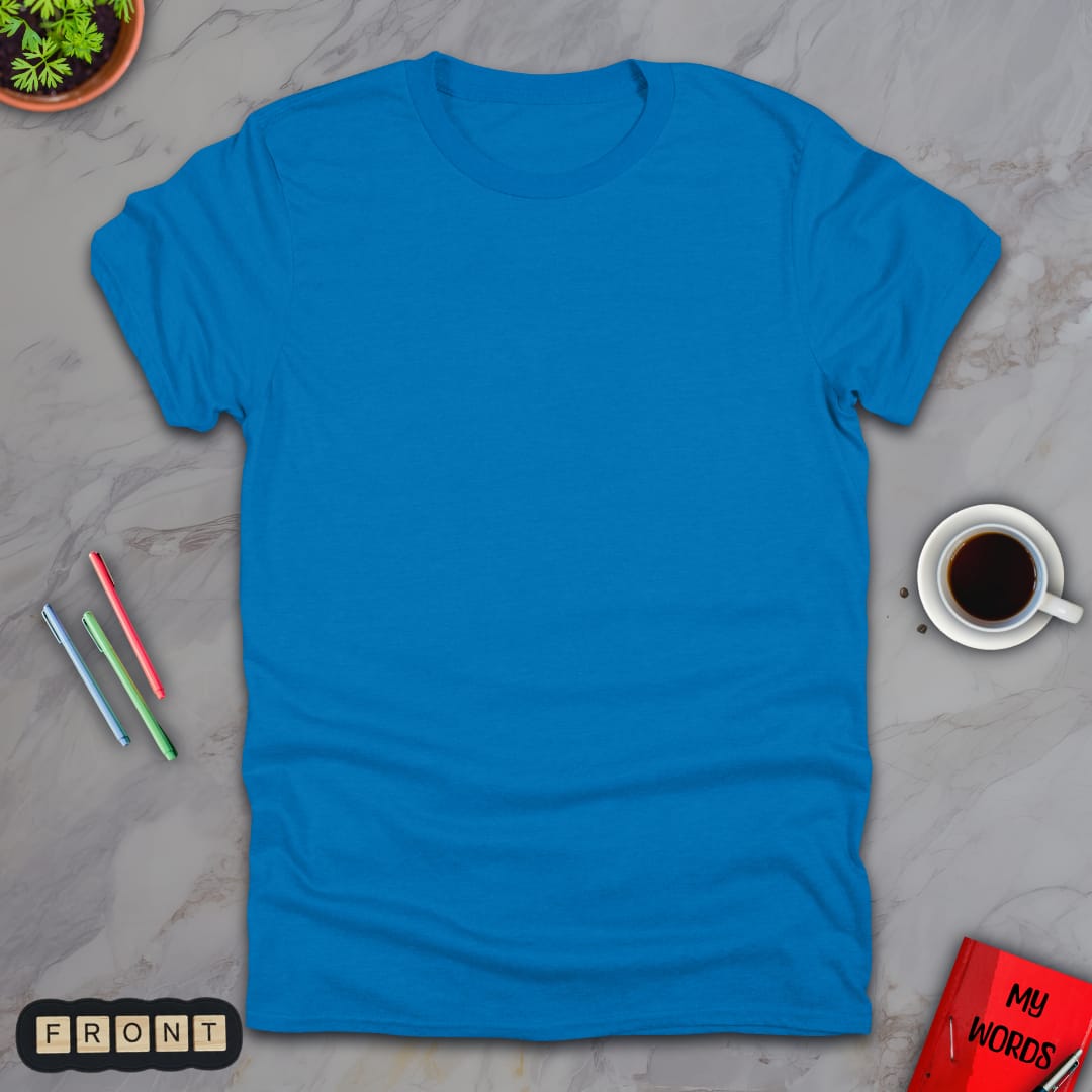 Personalized Graphics Custom T-Shirt 5000 Sapphire / S