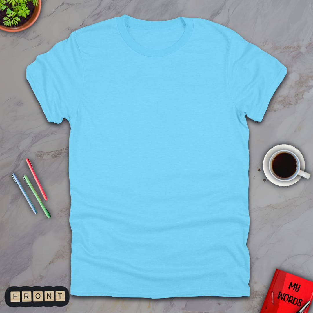 Personalized Graphics Custom T-Shirt 5000 Sky / S