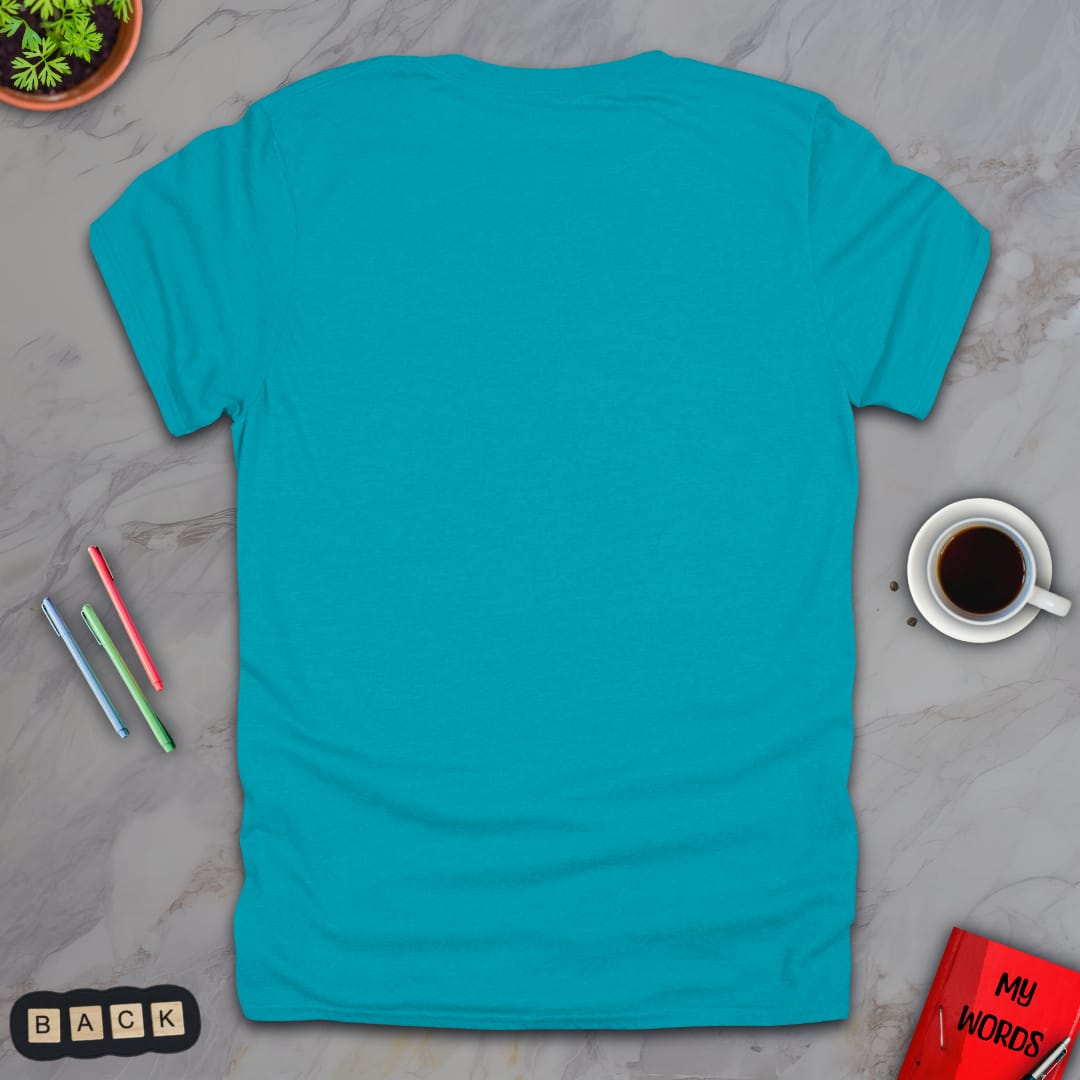 Personalized Graphics Custom T-Shirt 5000 Back Tropical Blue / S