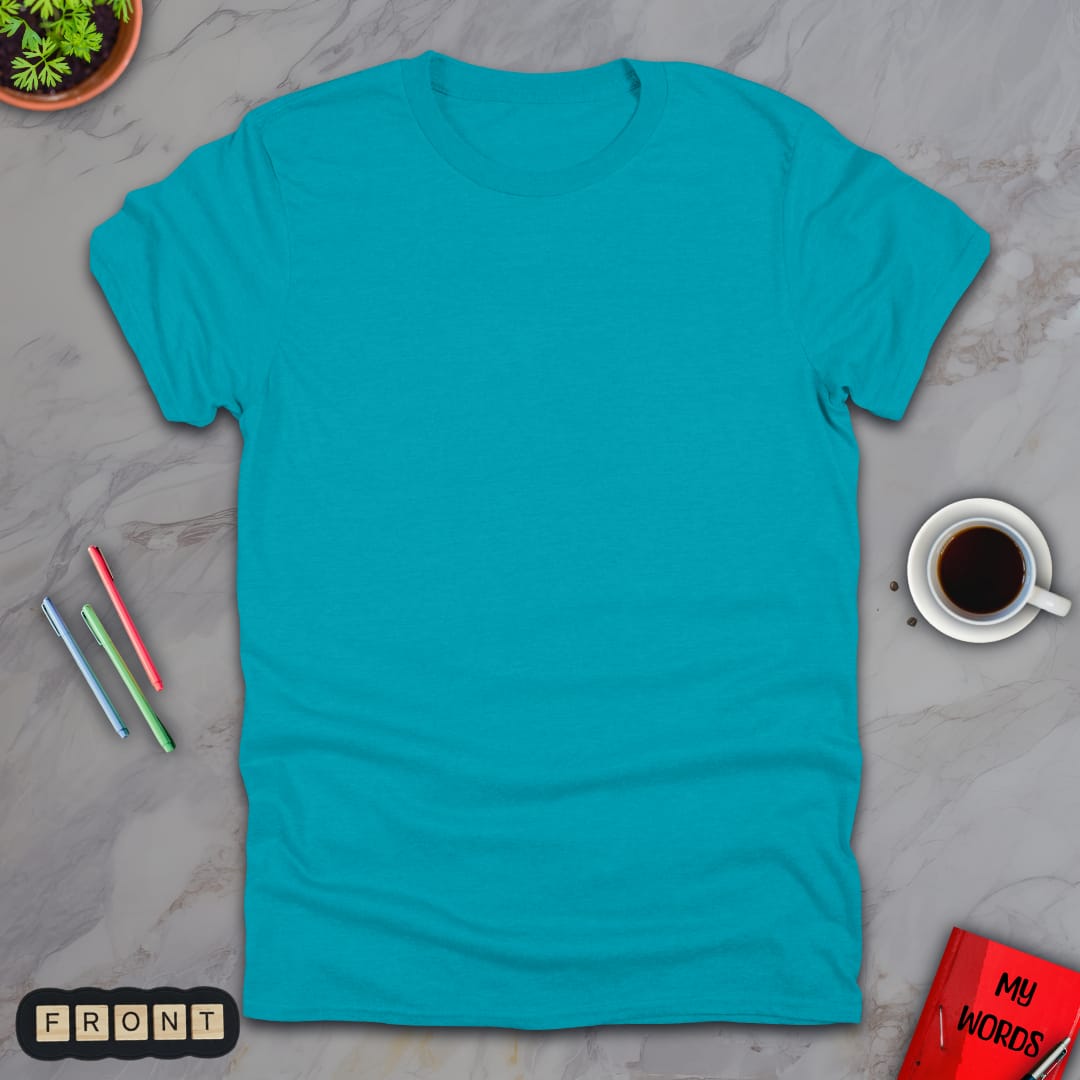 Personalized Graphics Custom T-Shirt 5000 Tropical Blue / S