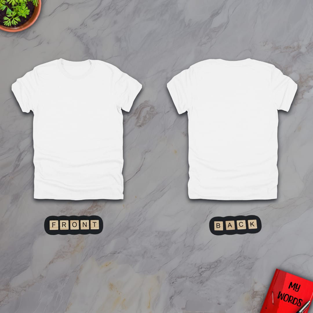 Personalized Graphics Custom T-Shirt 5000 (Front and Back) White / S