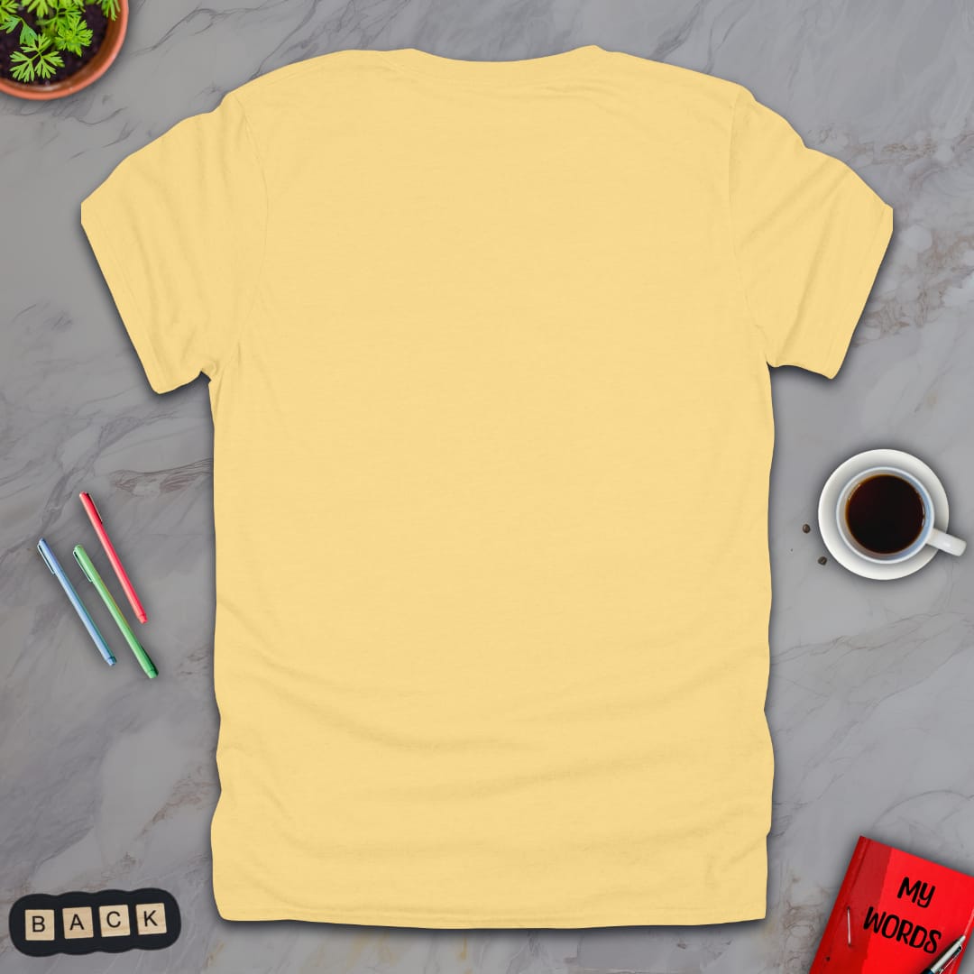 Personalized Graphics Custom T-Shirt 5000 Back Yellow Haze / S