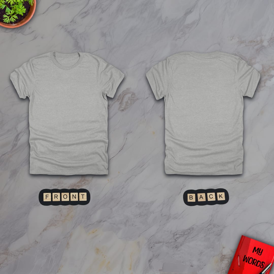 Personalized Graphics Custom T-Shirt 5000 (Front and Back) Sport Grey / S