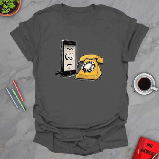 Personalized Graphics Phone Generations T-Shirt Charcoal / S