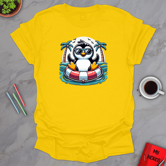 Personalized Graphics Penguin Tubing T-Shirt Daisy / S