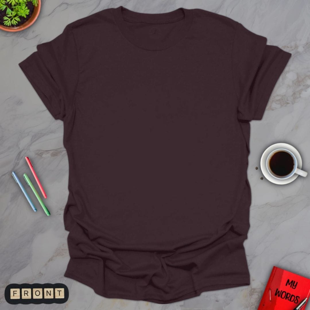 Personalized Graphics Custom T-Shirt Dark Chocolate / S