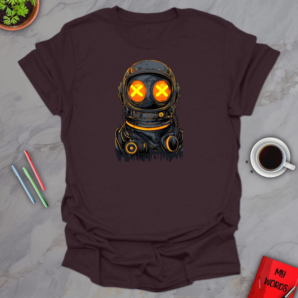 Personalized Graphics Dark Astronaut T-Shirt Dark Chocolate / S