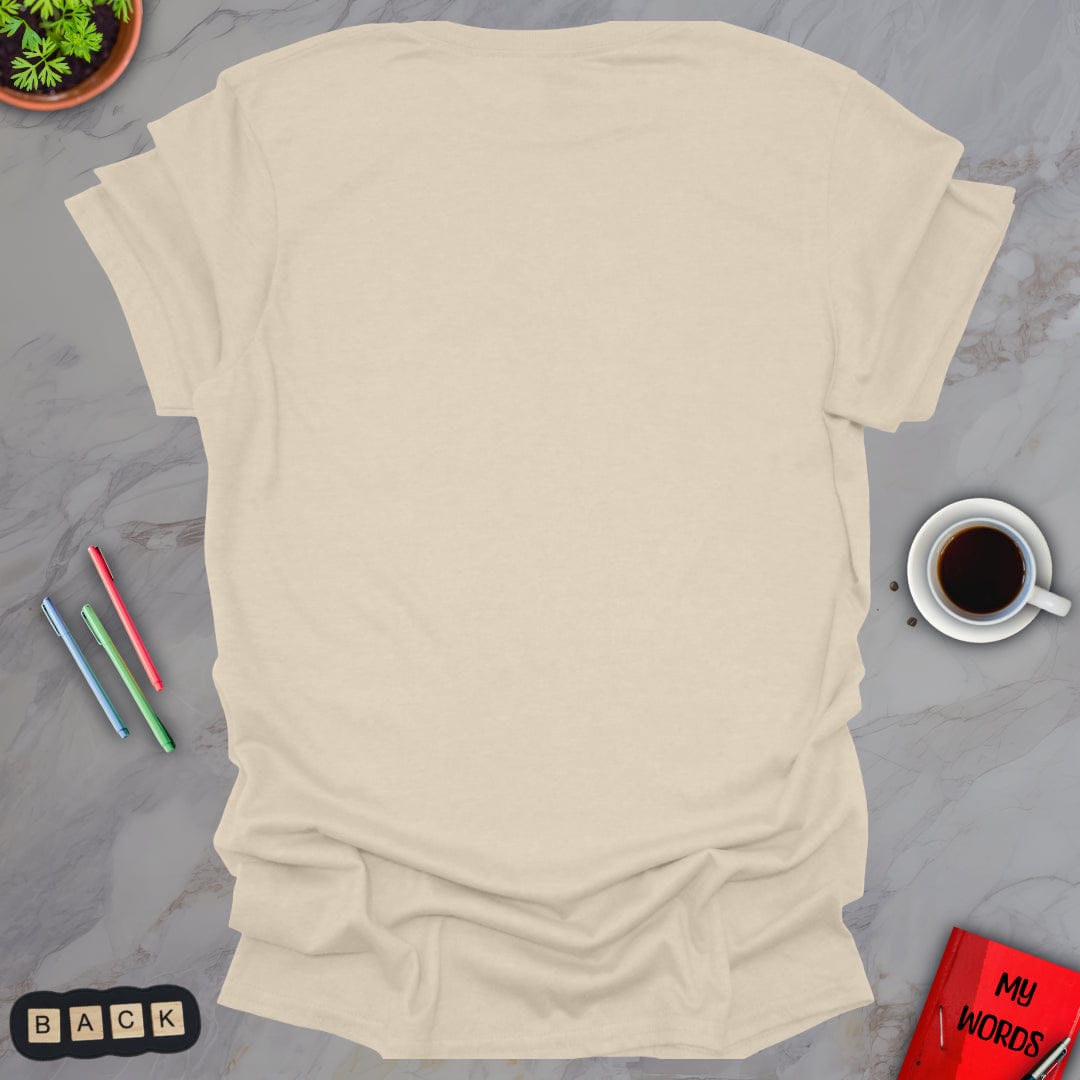 Personalized Graphics Custom T-Shirt - BACK Natural / S