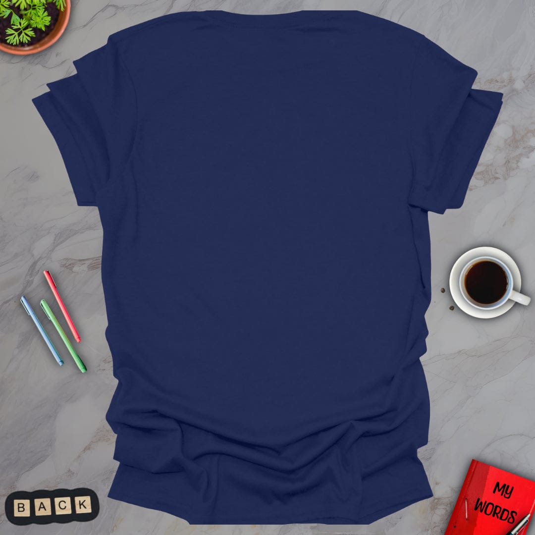 Personalized Graphics Custom T-Shirt - BACK Navy / S