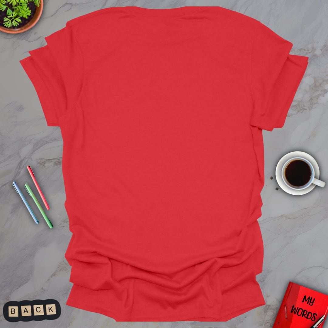 Personalized Graphics Custom T-Shirt - BACK Red / S