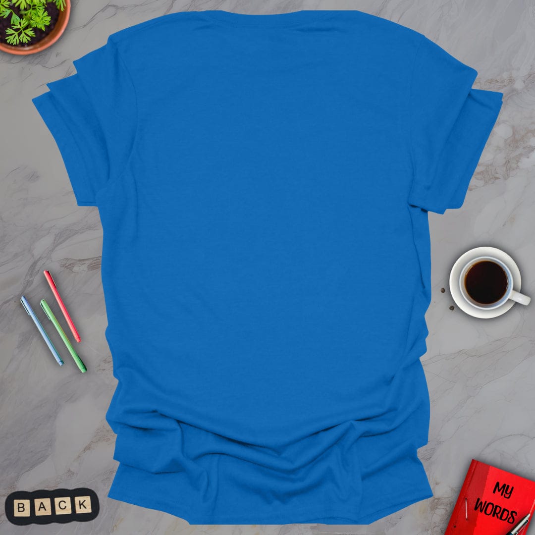 Personalized Graphics Custom T-Shirt - BACK Royal / S