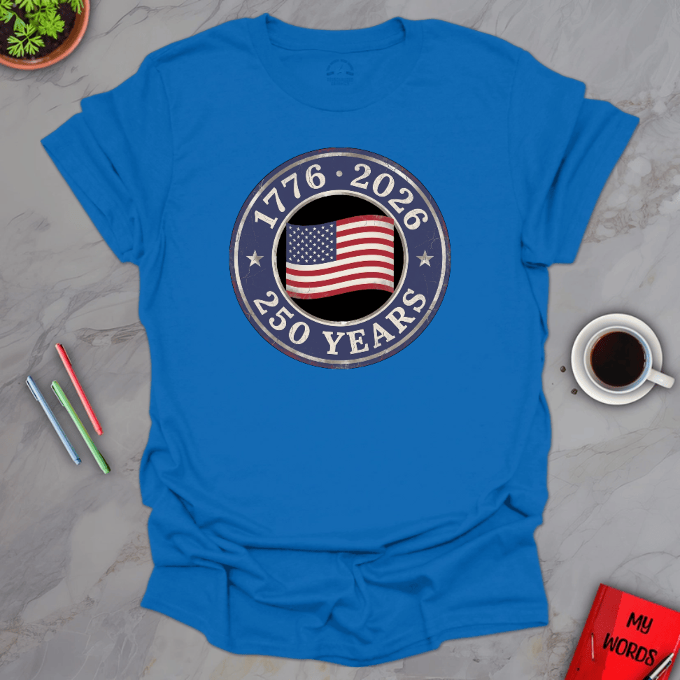 Personalized Graphics USA 250th Celebration T-Shirt Royal / S
