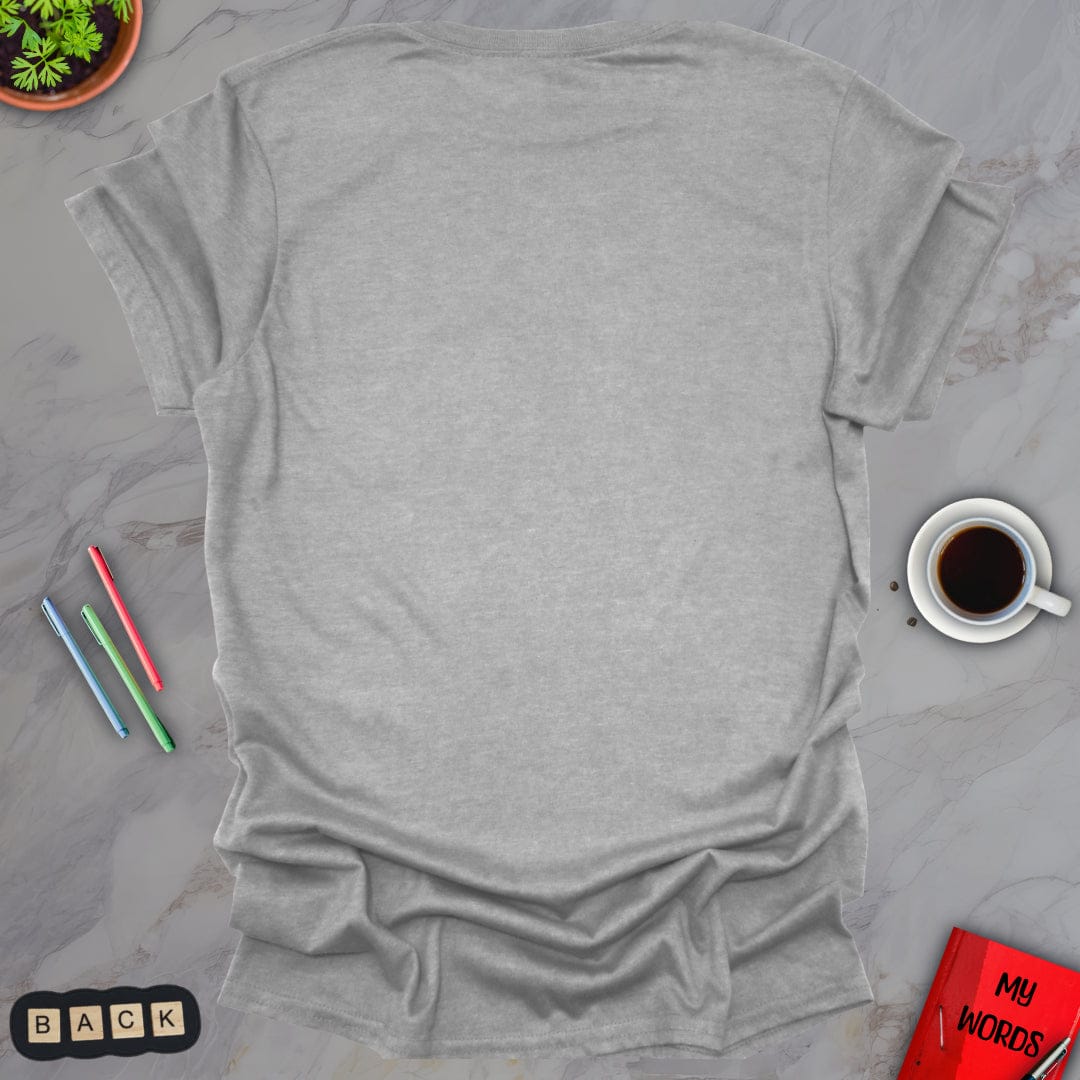 Personalized Graphics Custom T-Shirt - BACK Sport Grey / S