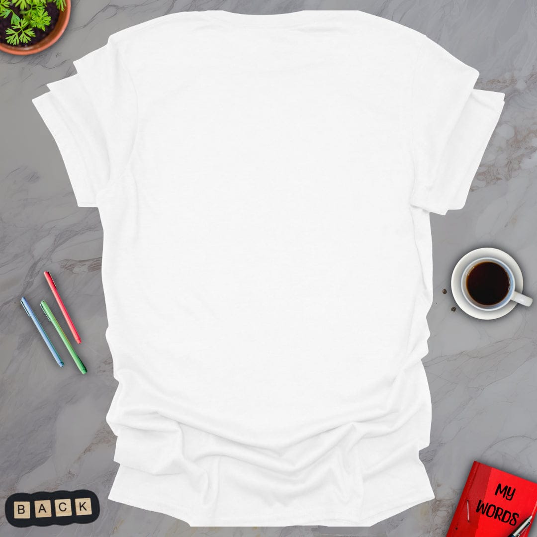 Personalized Graphics Custom T-Shirt - BACK White / S