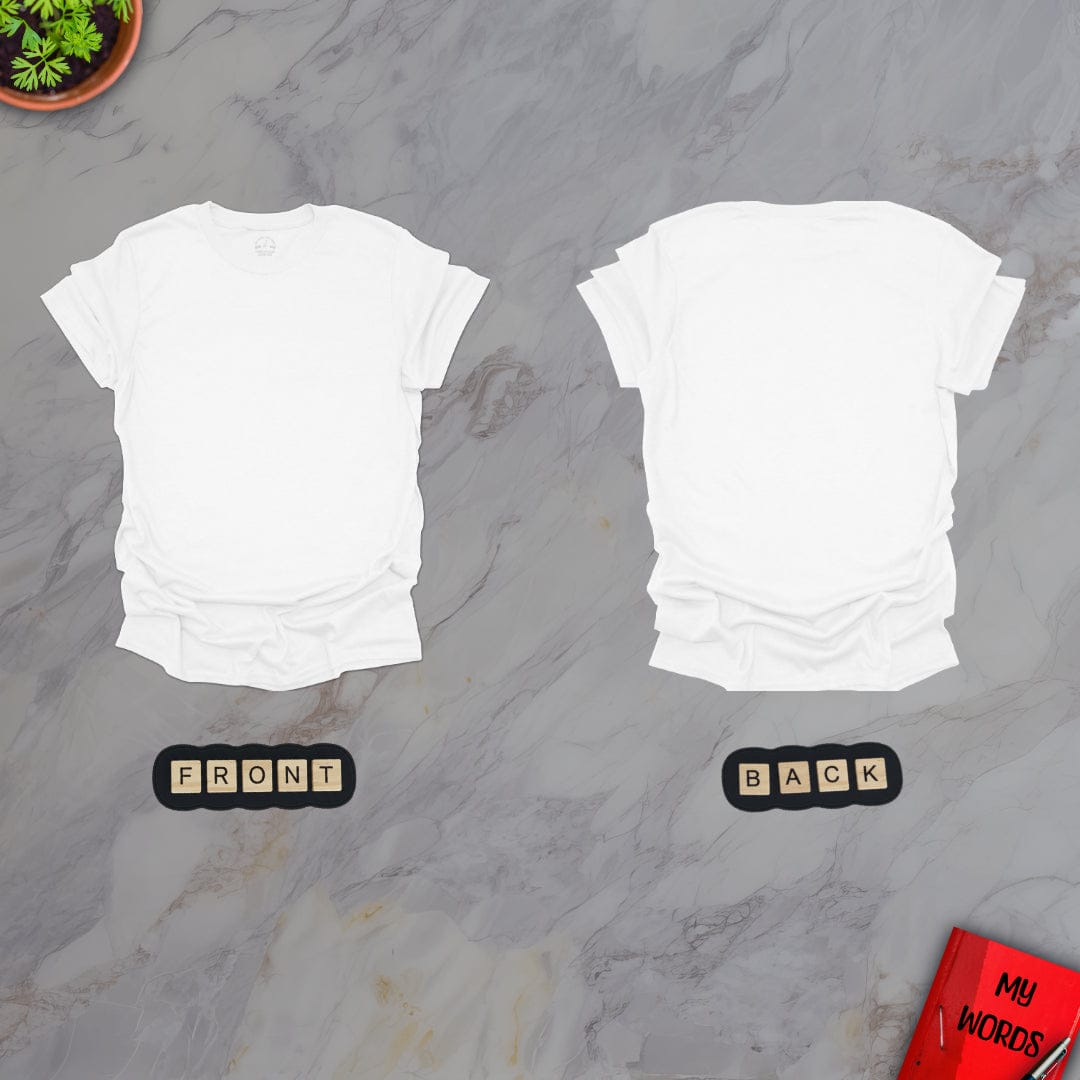 Personalized Graphics Custom T-Shirt FRONT-BACK White / S