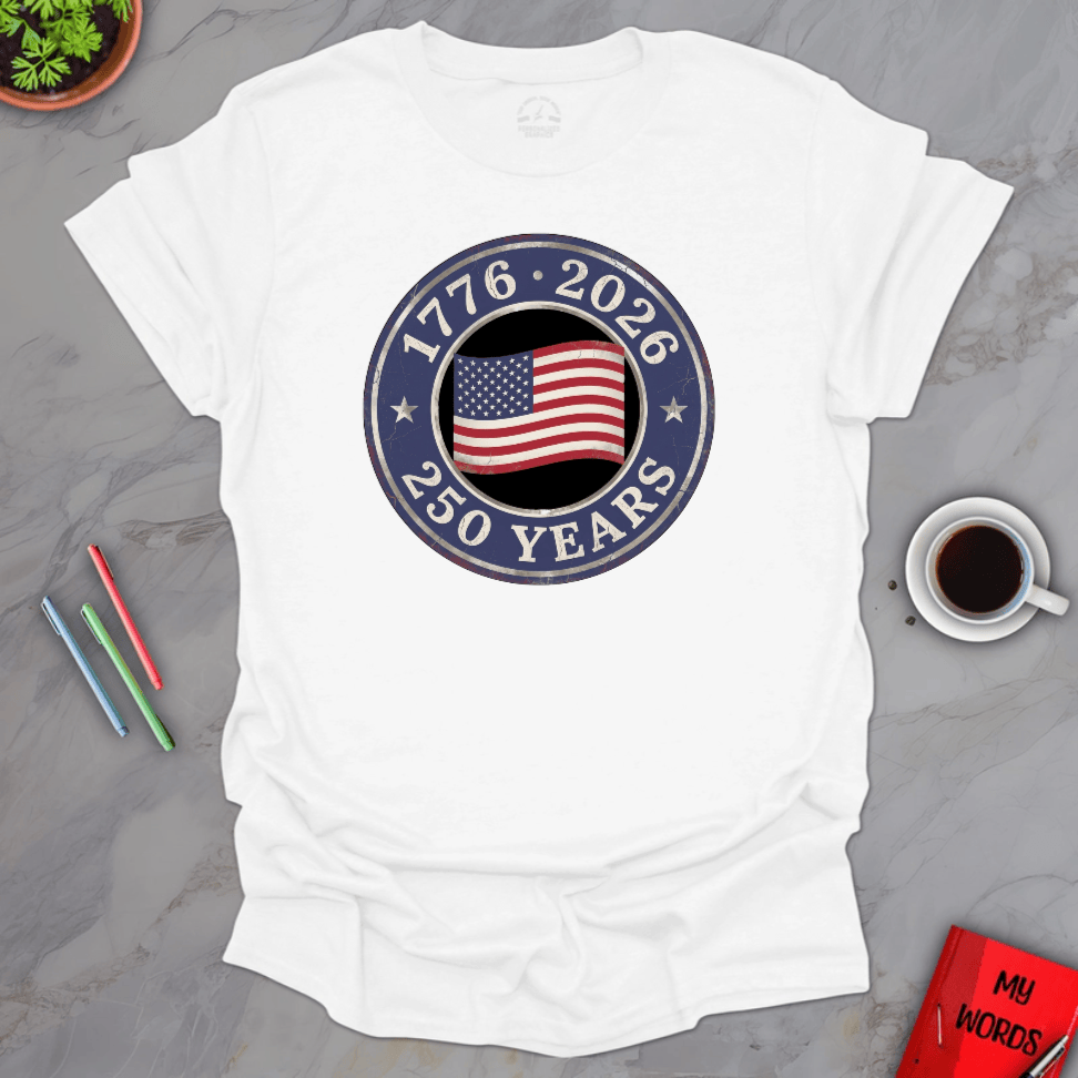 Personalized Graphics USA 250th Celebration T-Shirt White / S