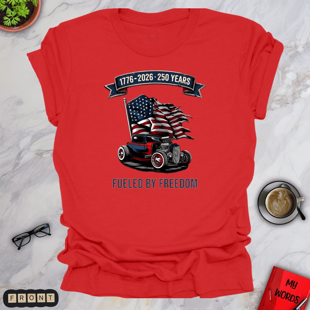 Personalized Graphics Fueled By Freedom Premium T-Shirt Red / S