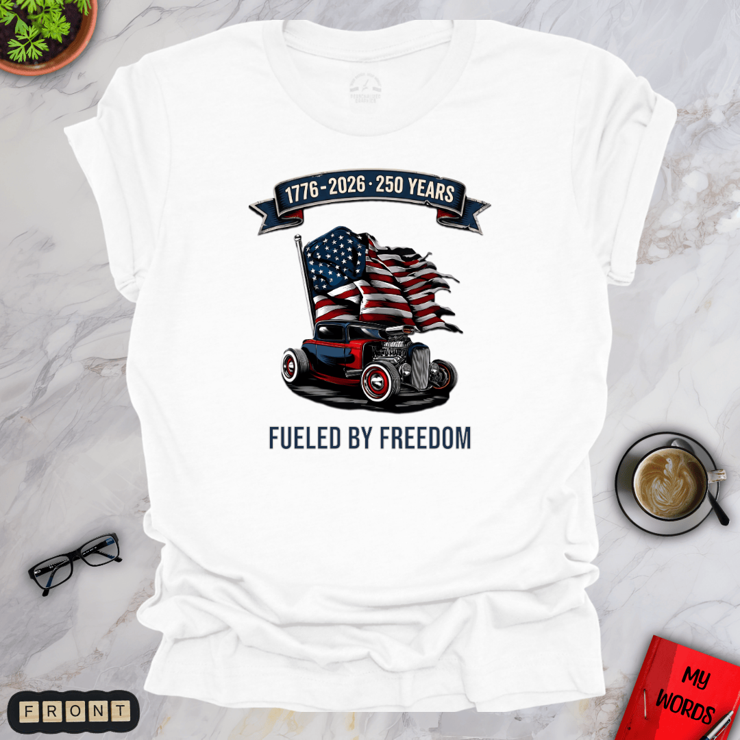 Personalized Graphics Fueled By Freedom Premium T-Shirt White / S